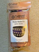 TRADITIONAL CRAFT KITS Wicker Basket Kit - Bowl Shape
