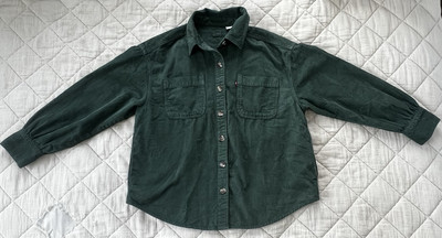 Levi's Orion Cord Overshirt in Green. 