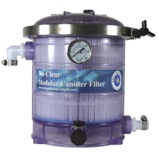 Nu-Clear Modular Canister Filter Model 533 with Micron Cartridge, Carbon & Gauge