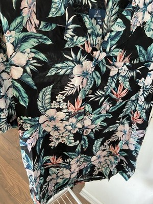 George Black Hawaiian Floral Men s Size Large New With Tags