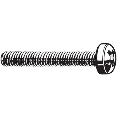 GRAINGER APPROVED M24660.020.0005 MS,M2-0.40,Zinc Plated,5mm,100PK 6GE18