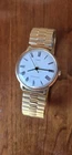 Timex Marlin White Roman Numeral Dial Vintage 1976 Manual Wind Mens Watch 34mm
