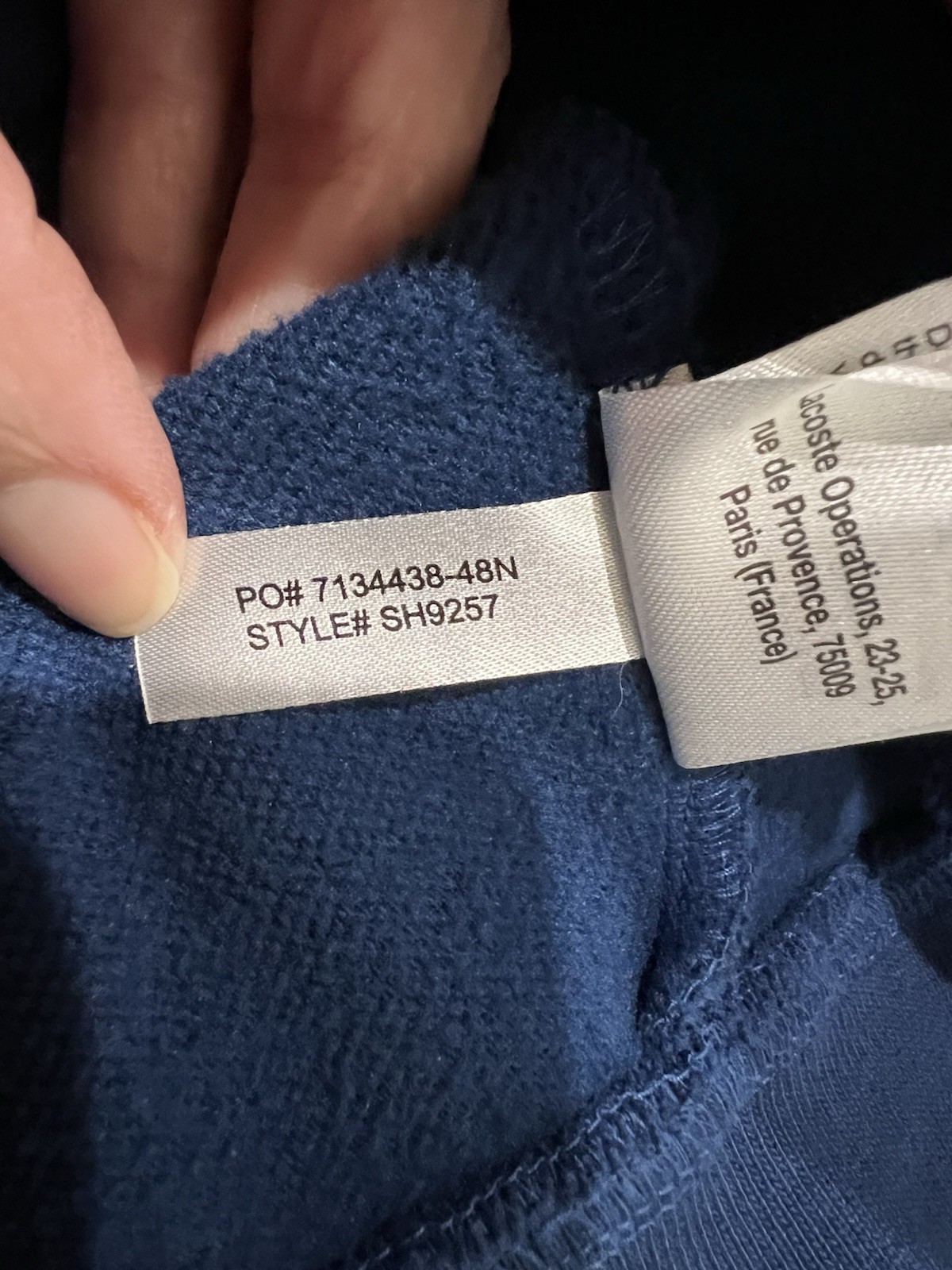 Lacoste Jacket Mens XXL Full Zip Jacket Fleece Mock Neck Logo Pockets Preppy thumbnail 7