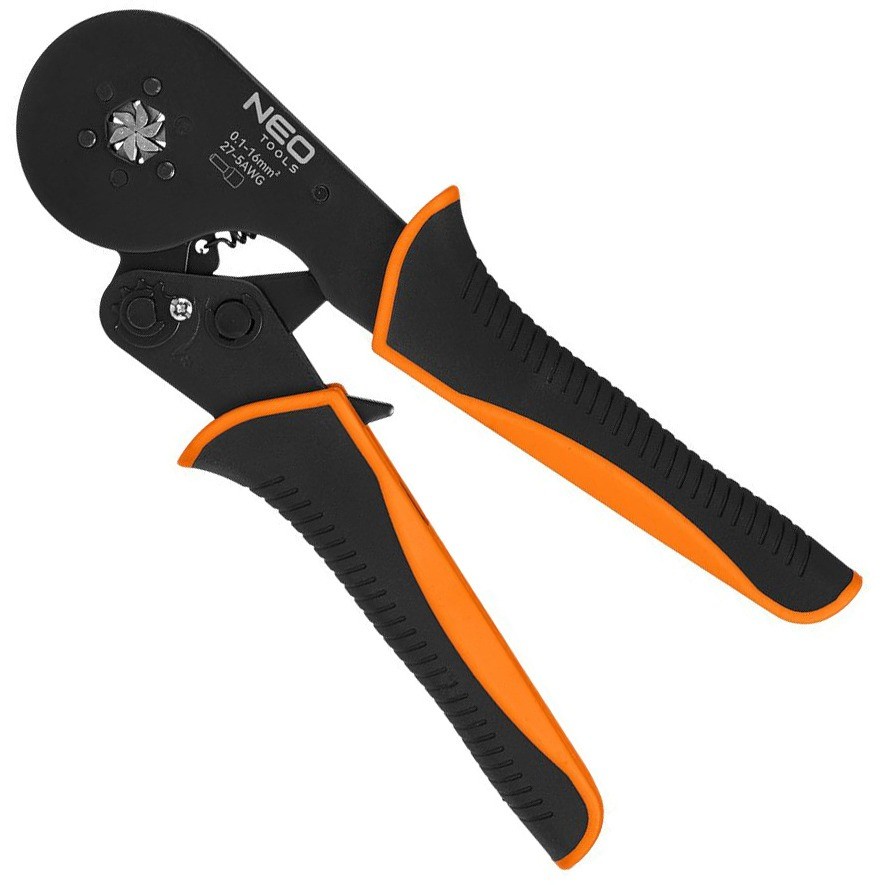 NEO Manual Crimping Tool for Crimping Cable Lug/Tube Ends 6 Dies
