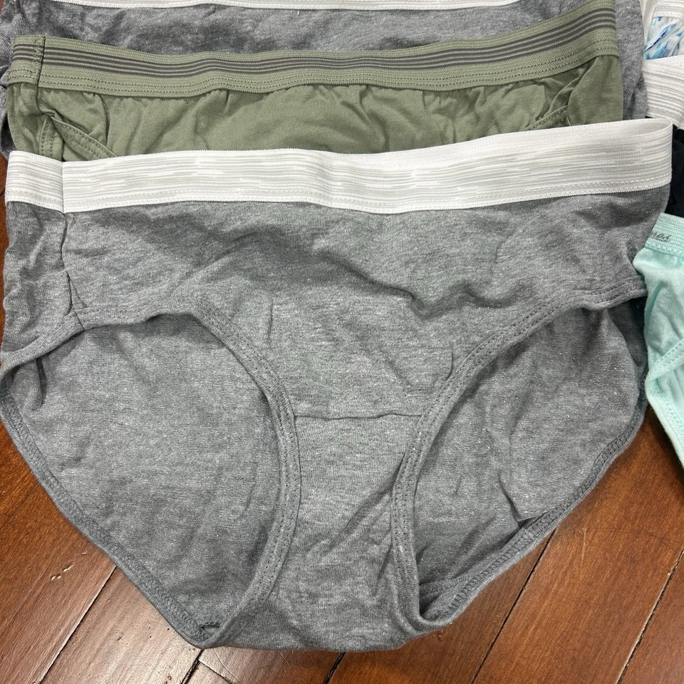 Hanes Mujer Talla Pequeña, 5, Bragas Sin Etiquetas 10 Total, Mezcla de Estilos, NUEVAS Foto 2 de 4