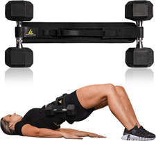 Exercise Hip Thrust Belt for Weights, Glute Workout Equipment, Adjustable Hip Th