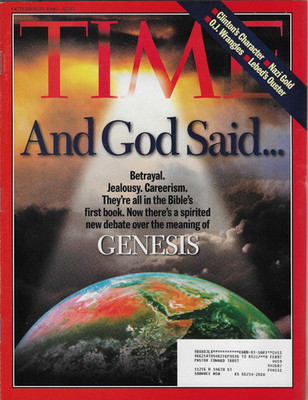 Time Magazine Oct 28, 1996 And God Said Genesis Bob Dole Bill Clinton Russia