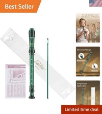 Soprano Recorder in C Key with Cleaning Kit - School-Approved for Beginners
