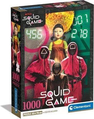 CLEMENTONI Squid Game 1000 Teile Puzzle