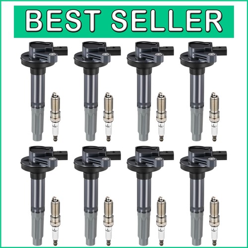 High-Quality 8 Set Ignition Coils & Spark Plugs for 2011-2015 Mustang 5.0L V8