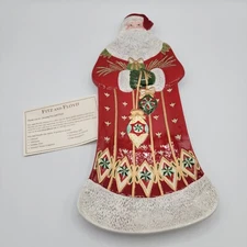 Fitz & Floyd "The Night Before Christmas" Father Christmas Server 13" with Box