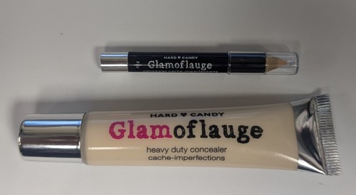 1 PIECE HARD CANDY GLAMOFLAUGE HEAVY DUTY CONCEALER W/ PENCIL 1094 IVORY 0.71oz - Picture 3 of 4