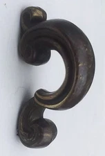 Brass MCM French Provin Hardware Drawer Pull Cabinet Knob Handle 1.75”centers