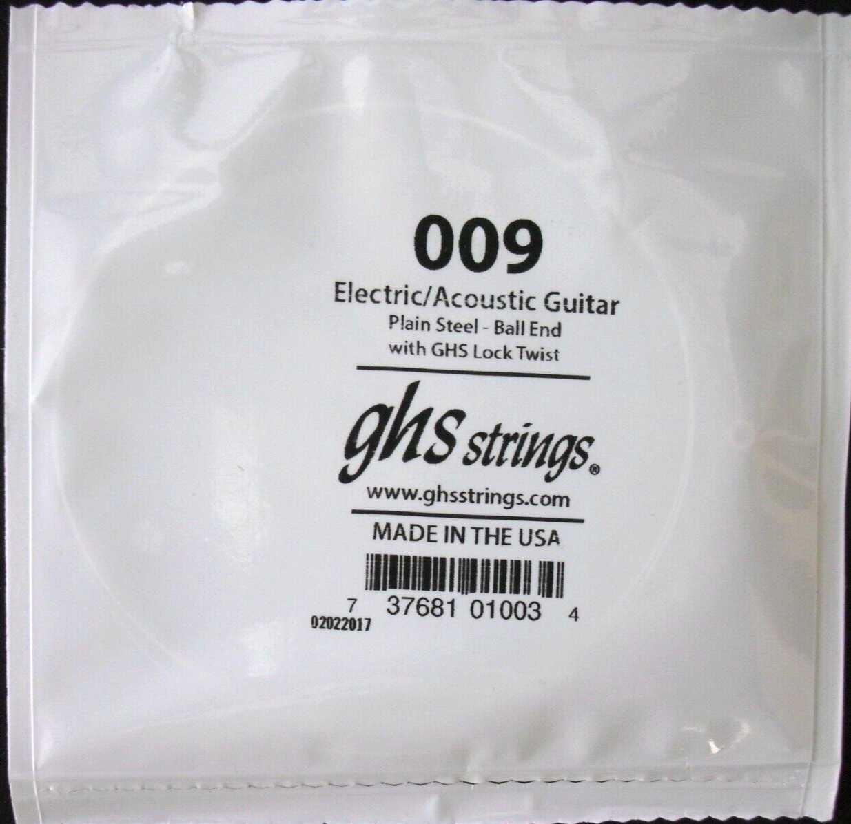 GHS Single String Electric Guitar String 009