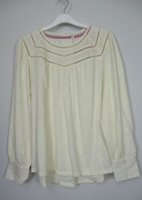 Neu White Stuff Mixed Media bestickt Jersey Tunika Top Gr 6-12