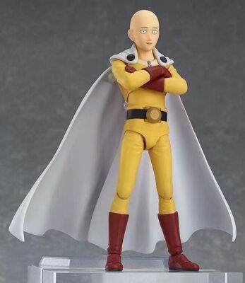Figma 310 One Punch Man Saitama PVC Action Figure Anime with Box