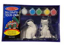 Melissa  Doug 4245 Decorate-Your-Own Dinosaur Figurines Paint Kid Craft Kit