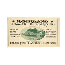 c.1920 Rockland ME Fold-Out Travel Brochure P...