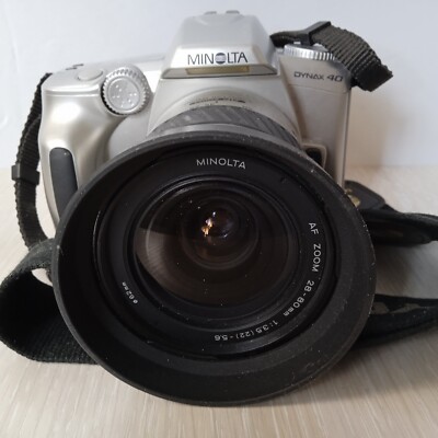 Minolta Dynax 40  SLR Film Camera   28-80 AF zoom  Lens  Tested  #0227 E