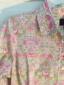 liberty print shirt dress