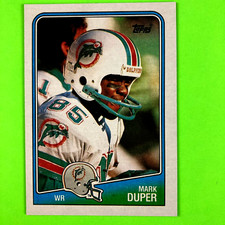 Mark Duper 1988 Topps Card #193 NFL Miami Dolphins