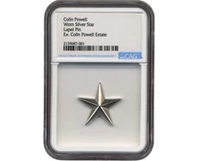 General Colin Powell's Worn Lapel Pin. CAG. Ex. Colin Powell Estate