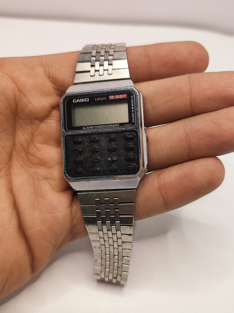 VTG CASIO CA-601 ALARM CHRONOGRAPH Calculator Wristwatch mod 481
