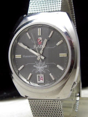 Rado Marstron Vintage Watch Electromagnetic Balance Round 37mm