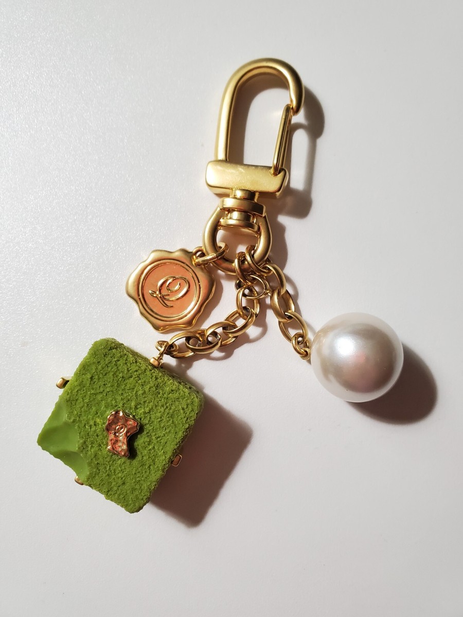 Q-pot Japan Jewelry Matcha Luxe Chocolate Key Holder Bag