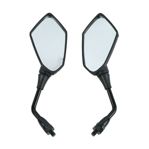 Black Pair Side Rearview Mirrors For Kawasaki Z1000 2003-2013 Z750 2004-2011 - Picture 1 of 6