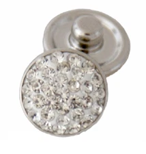 Mini Snap Jewelry Clear Rhinestone Crystal Stud fits 12mm Petite Ginger Charms