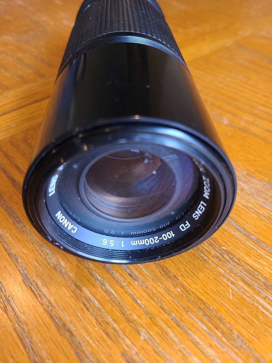 Vintage Canon Zoom Camera Lens FD 100-200mm 1:5.6 Used | eBay