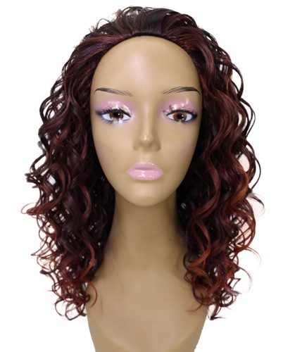 LUXLUXE Edwina Curly Layered 17"Half Wig Mix of Human Hair &Synthetic, BH-0010 - Picture 75 of 130