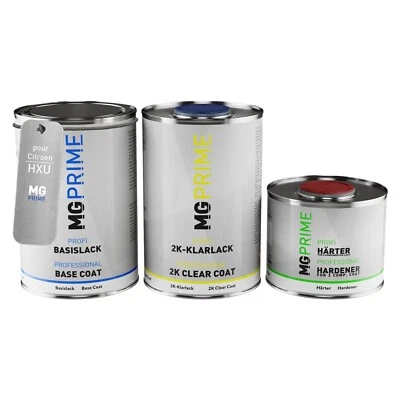 Peinture voiture kit de pot pour Citroen HXU Noir Brillant Brillant Schwarz 2,5l - Photo 1/4
