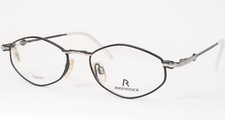 Vintage RODENSTOCK R4128 D Silver /Black UNIQUE RARE EYEGLASSES FRAME 50-17-135