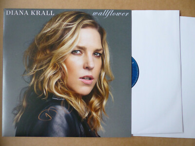 DIANA KRALL signed Autogramm signiert auf ''WALLFLOWER'' Vinyl Schallplatte LP