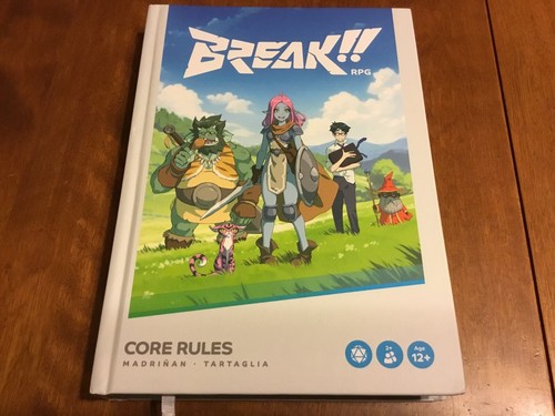 BREAK!! RPG Core Rules Version 1.0 Madrinan Tartaglia Hardcover 2023 Naldobean