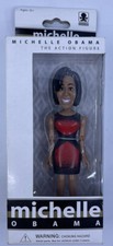 NEW 2009 Jailbreak Collective Michelle Obama The Action Figure Red / Black Dress