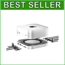 Aluminum Dock for Mac Mini M4 Pro 2024 - 10 Ports w/ 4K HDMI Power Support