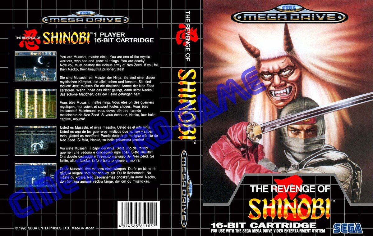 Jeu Mega Drive : The Revenge of Shinobi - Jeux vidéo