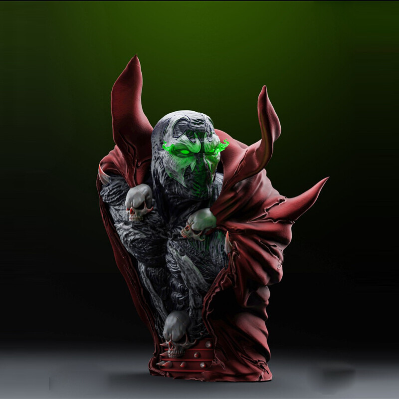 SPAWN BUST 映画 スタチュー Spawn Polystone Cast Bust Statue From the Feature Film