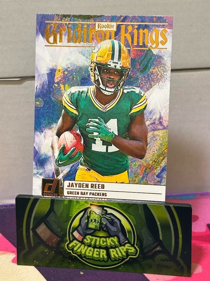 2023 PANINI DONRUSS JAYDEN REED ROOKIE GRIDIRON KINGS PACKERS RC INSERT - MINT