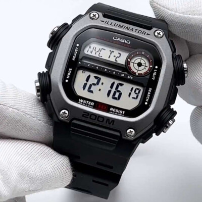 Casio 200-Meter Water Resistance Gray Bezel Digital Watch  DW-291H-1A