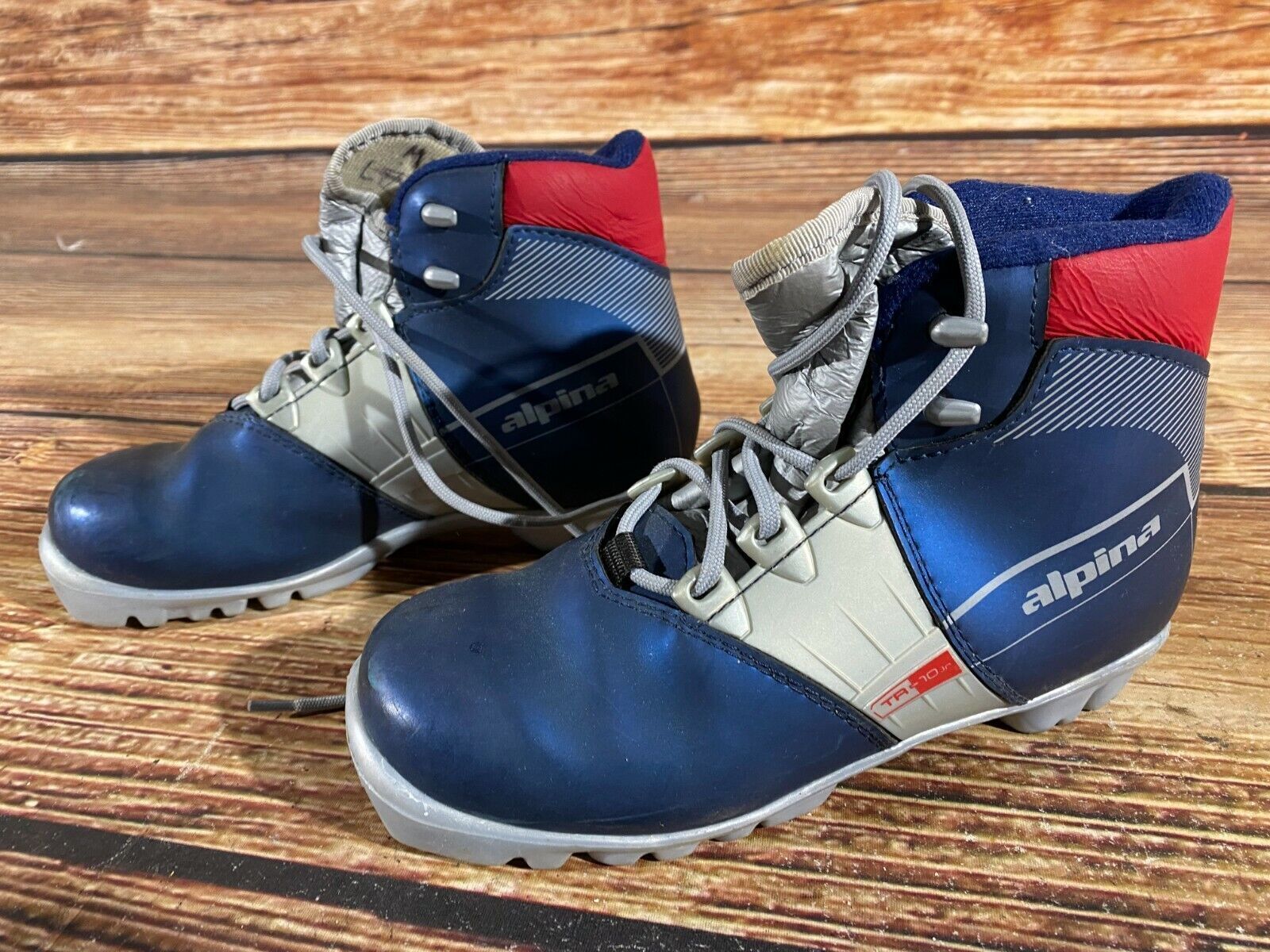 SALOMON Scarponi da sci di fondo nordico Alpina 80 per bambini taglia EU34 US3 per NNN A 447