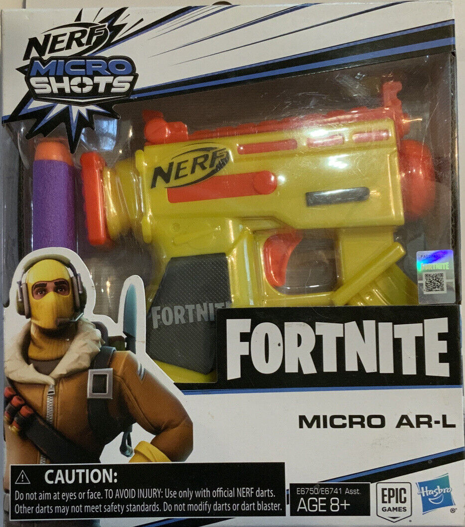 Nerf Fortnite MicroShots AR-L Toy Blaster Dart Gun E6750