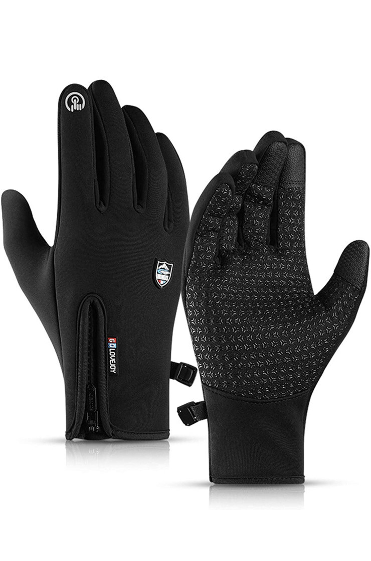 Windproof Touchscreen Gloves for Men and Women in Cold Winter Weather-image