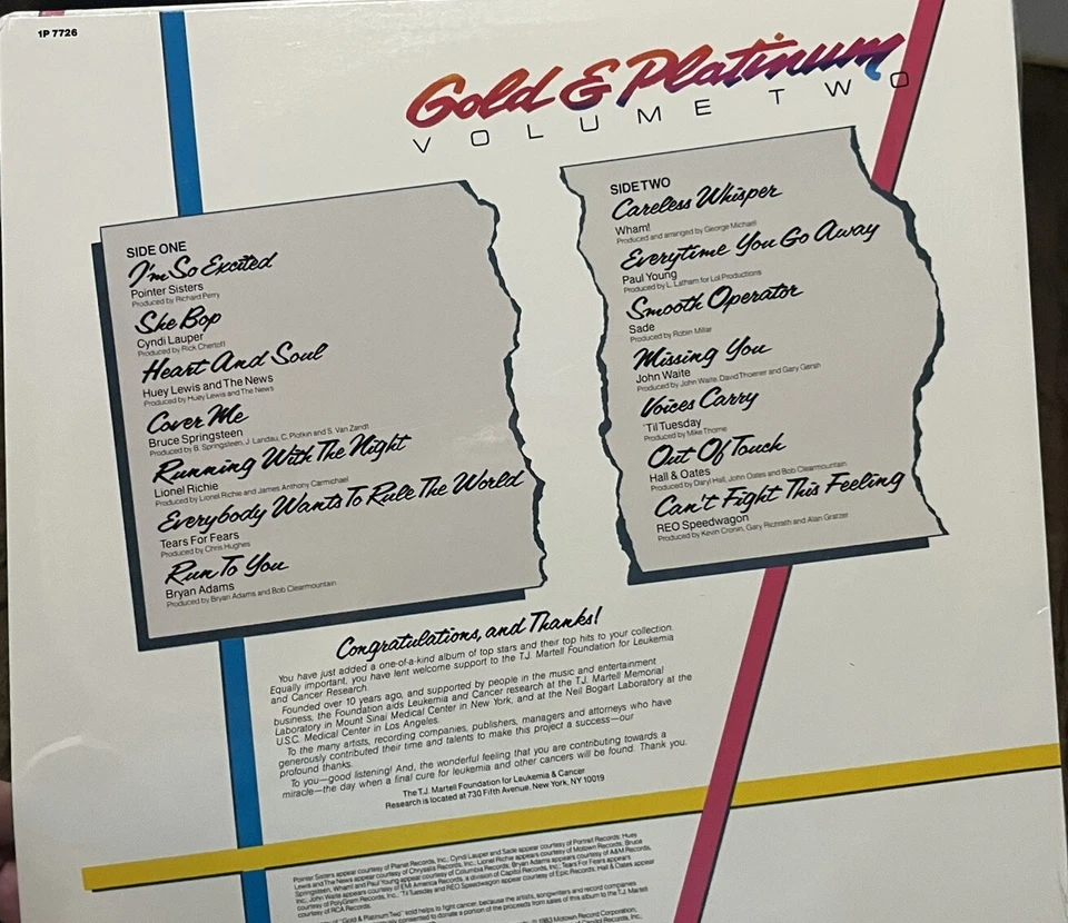 SEALED 1986:GOLD & PLATINUM VOL 2/LP.REALM REC/IP7726:WHAM,REO,SPRINGSTEEN..... - Image 3 of 3