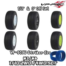 VP PRO 1/10 4WD 2WD SCT Short Truck Tire 0 1/2 off set 503U Striker Evo 12mm Nut