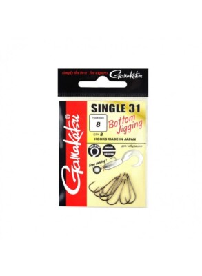 Gamakatsu Single 31 Soft Bait Hooks Large Eye Anti-Slip Barbs (Various Sizes)