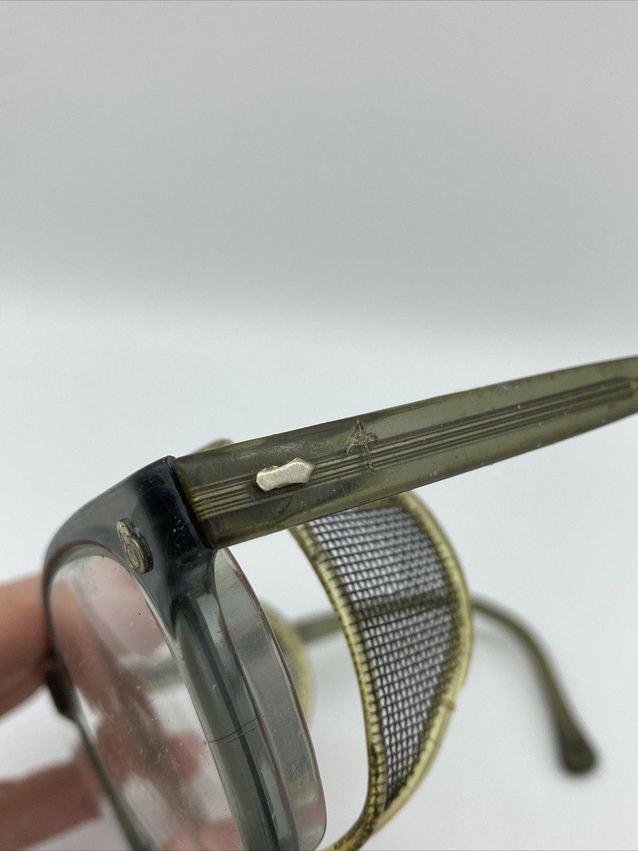 American Optical Vintage Horn Rim Glasses Mesh Flex Fit 6M